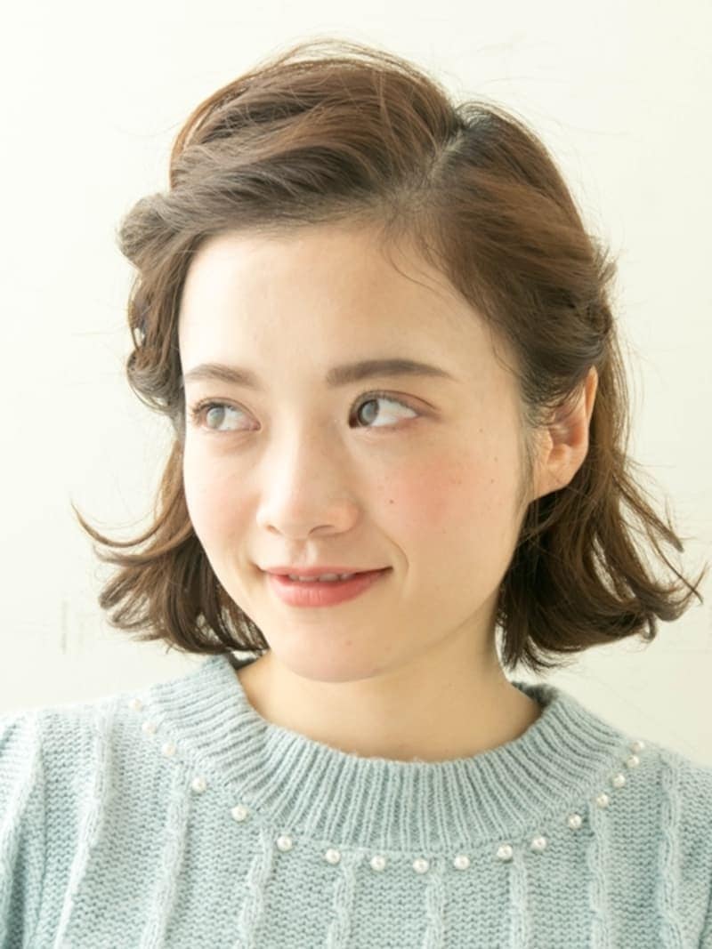 顔まわりが華やかになります