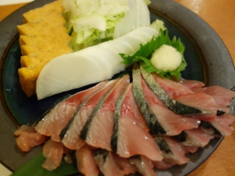 さばしゃぶ。写真は2人前