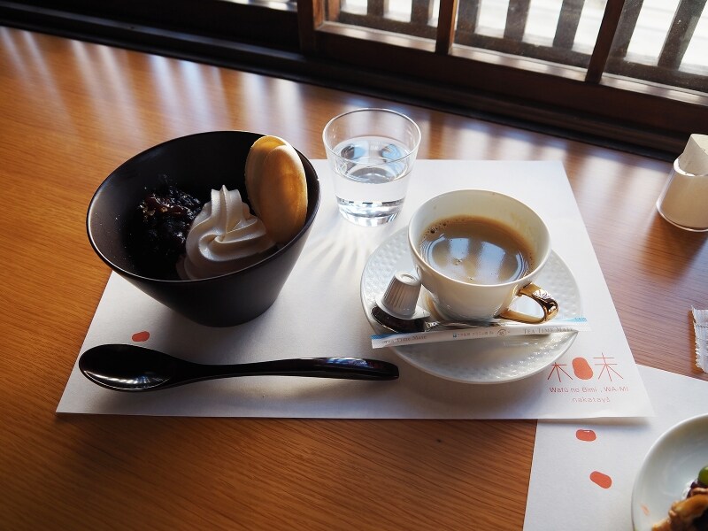 ソフトクリーム+コーヒー@中田屋