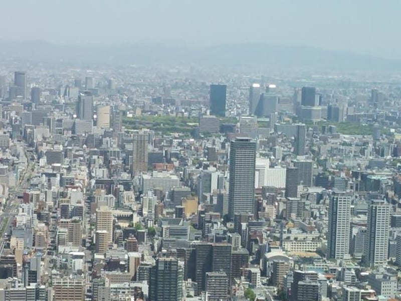 ハルカス300からの眺め(2)/北方向