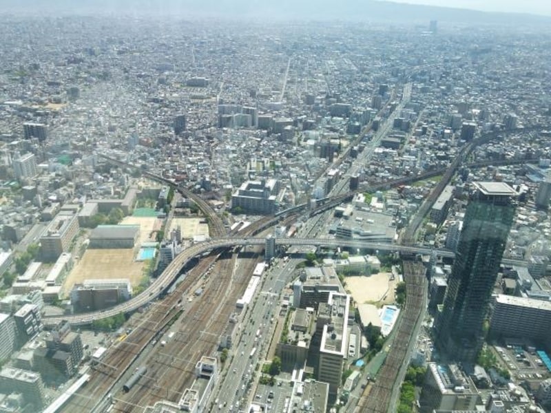 ハルカス300からの眺め(3)/東方向