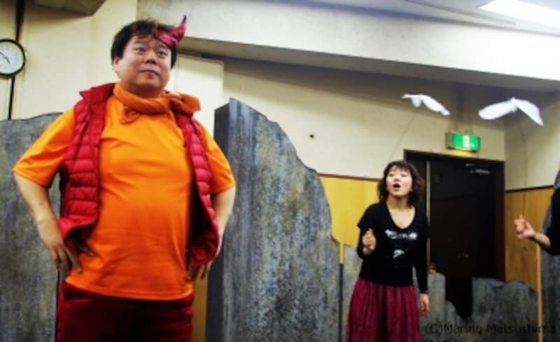 『泣いた赤鬼』稽古より。撮影：松島まり乃