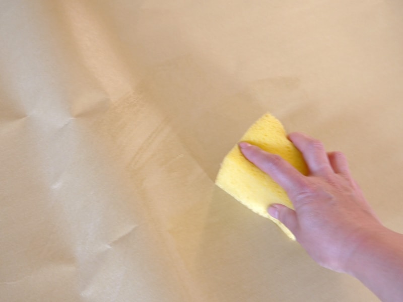 ふすま紙・再湿タイプの貼り方（本格張りのやり方）