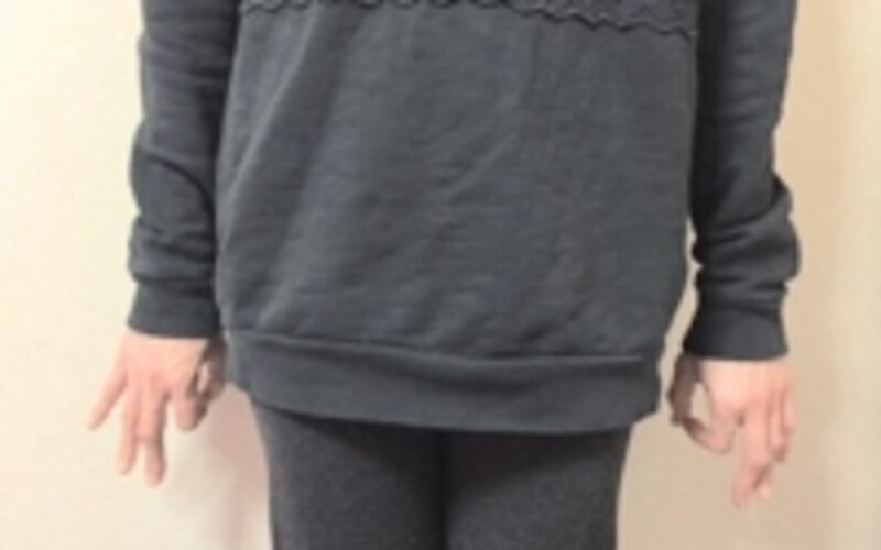 例えば左側の輪だけ内側に向いてしまったら、左巻き肩の可能性があります