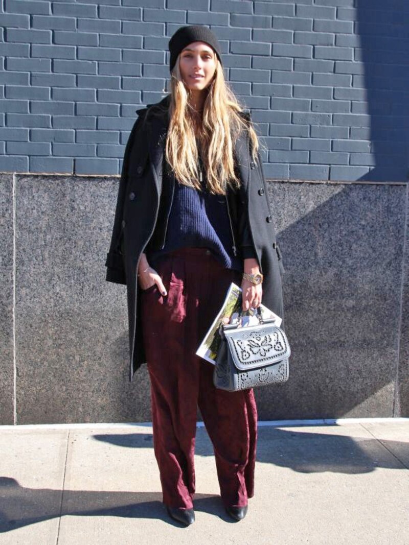 ニットと合わせたエフォートレスなシルエットundefined