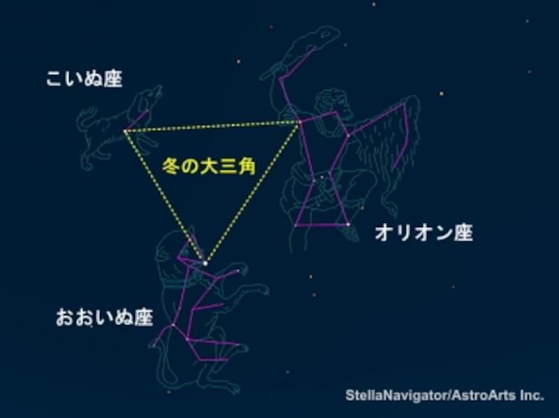 冬の大三角と星座