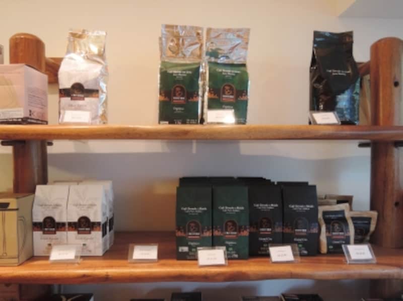 店内で販売される袋詰めコーヒー