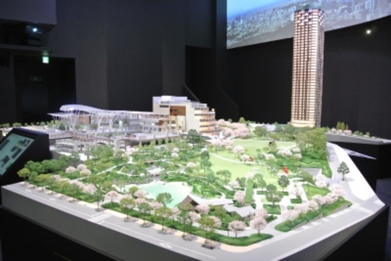 「パークコート赤坂檜町ザundefinedタワー」の完成予想模型