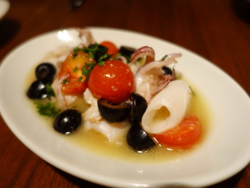 「小ヤリイカのハーブソテー」￥500