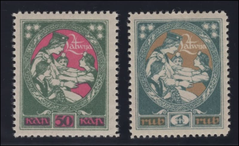 英国記念切手8セット(1990年度) （☆1998-1999年 ラトビア