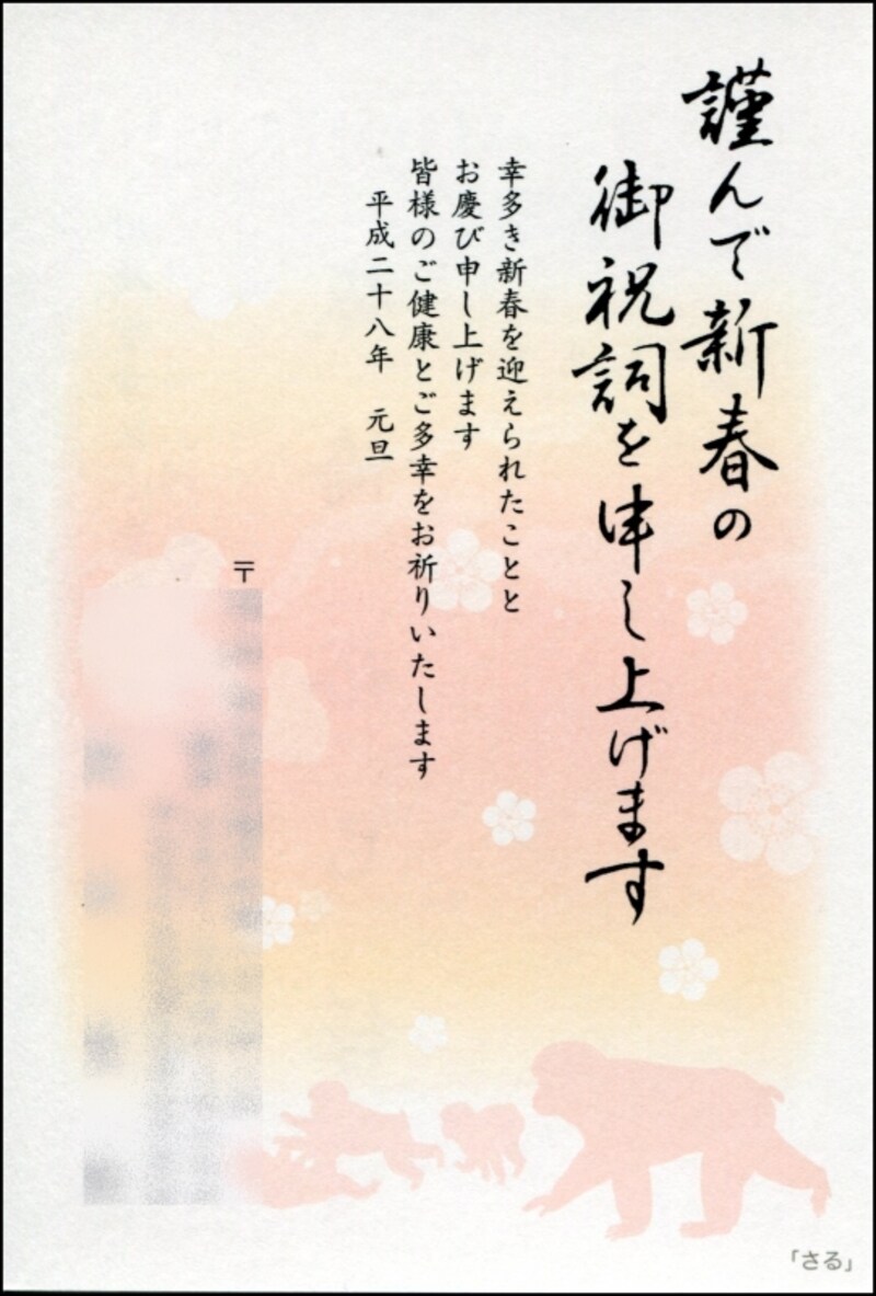 絵入りはがき全国版の裏面