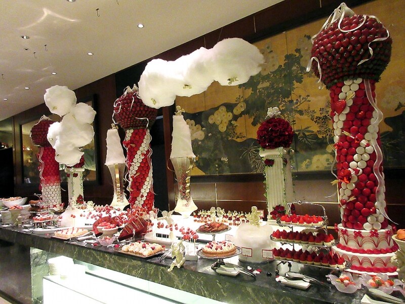 メインのブッフェ台