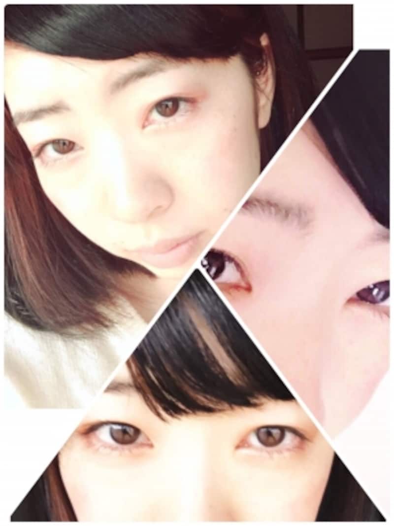 カメラモードで分割アイコンをタップするか、aillisのホーム画面で「コラージュ」をタップすればアルバムの写真をコラージュできる