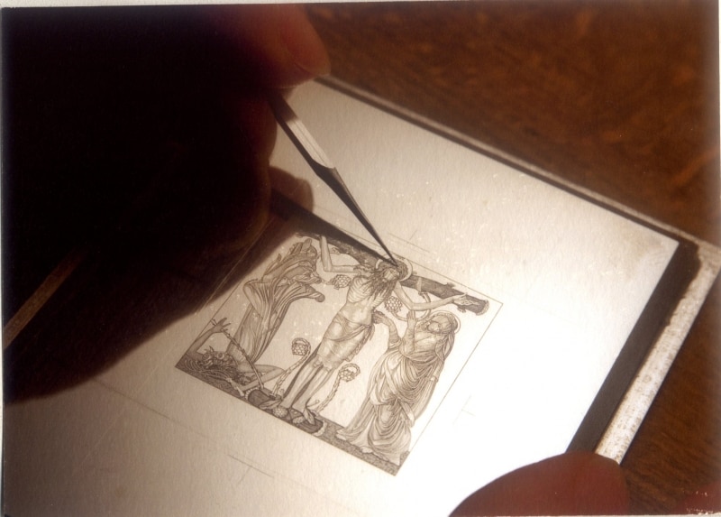 凹版切手制作過程