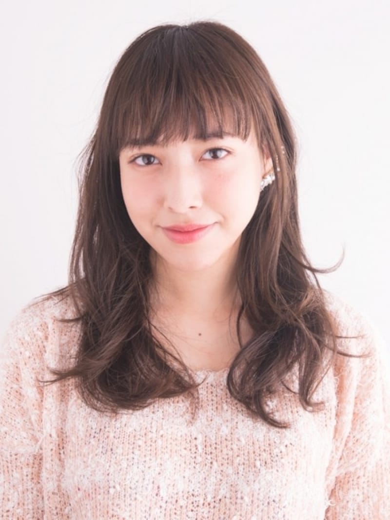 胸上のローレイヤーロング