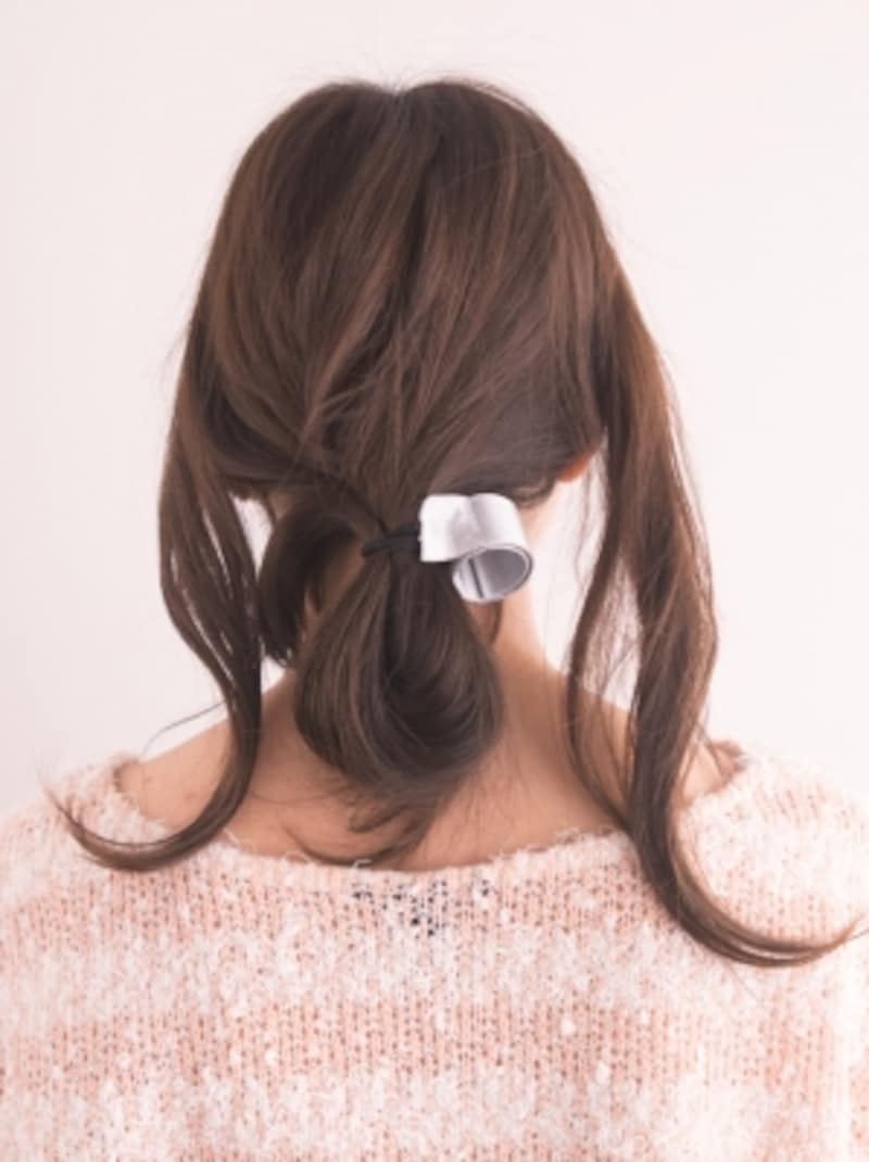 ルーズなひとつ結びに 無造作ヘアアレンジのやり方 ヘアアレンジ All About