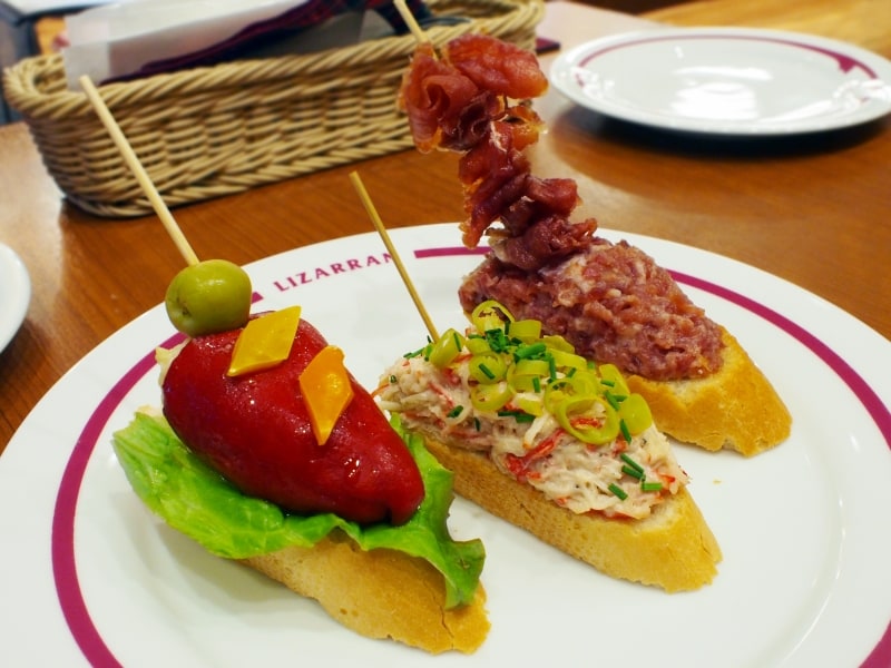 人気のピンチョスTOP3「ピキージョ・生ハムチャカ・カニチャカ」