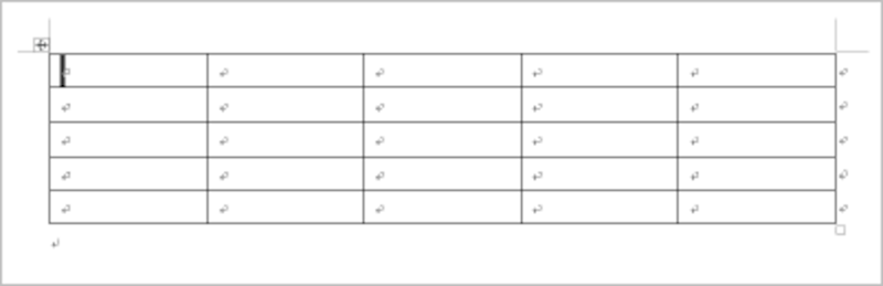 表が作成されます
