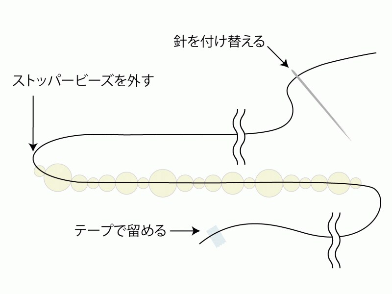 ビューティーパールのシャンパンペンダントネックレス