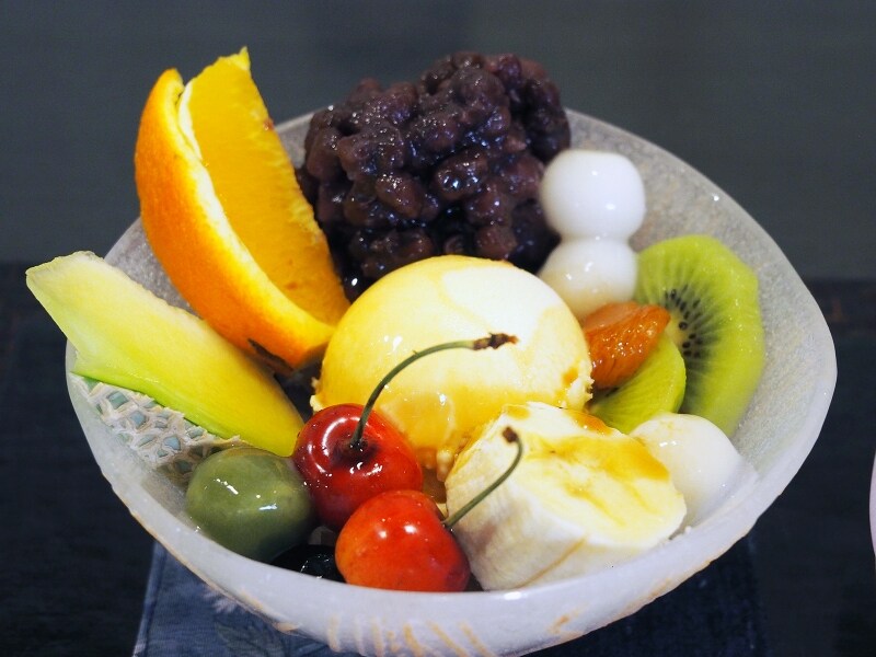 クリームあんみつ＠金花糖