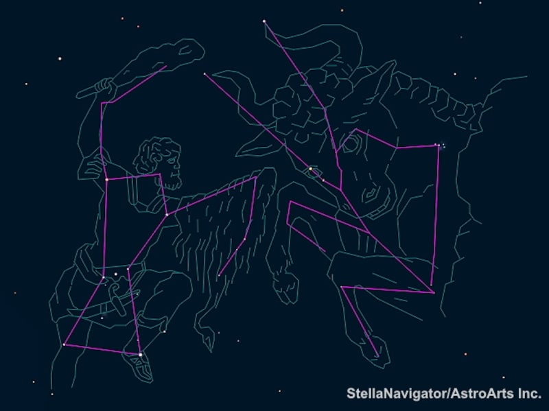 オリオン座とおうし座