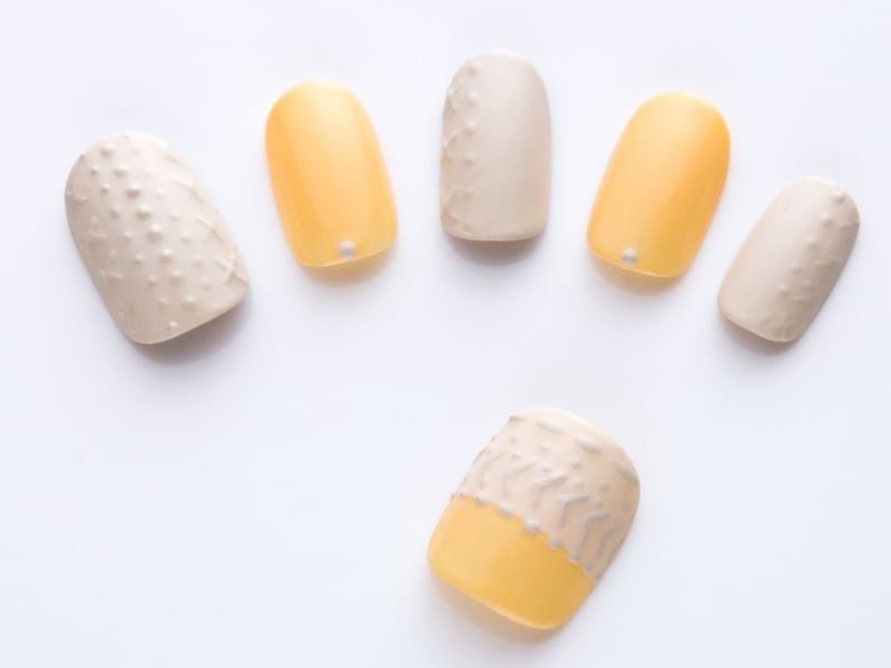 キュートなニット柄に大人っぽさをプラス！