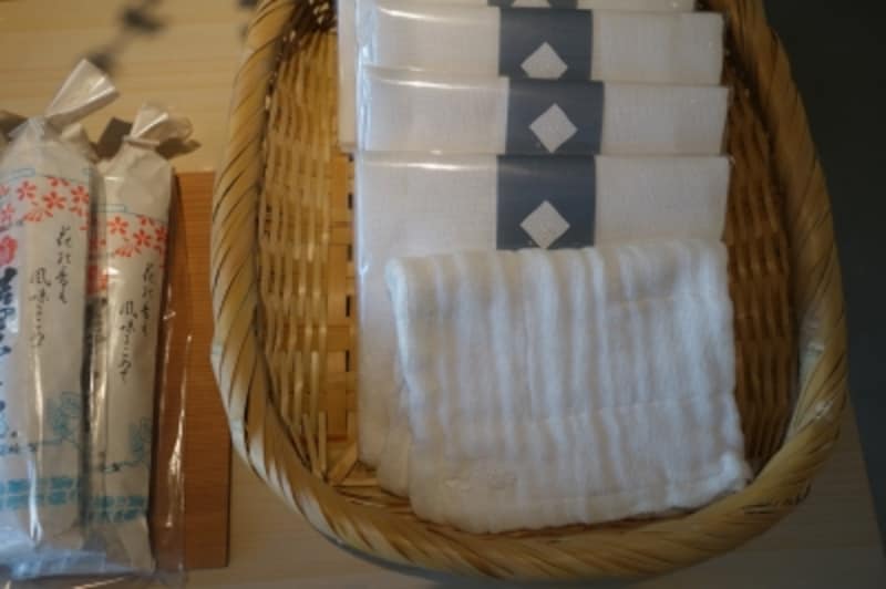 手触りの良い、白雪ふきん。