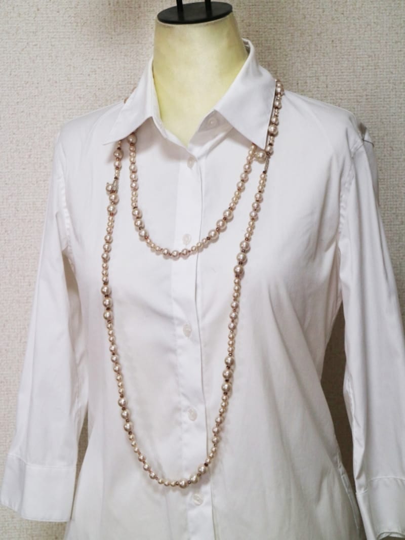 パールのマルチネックレス