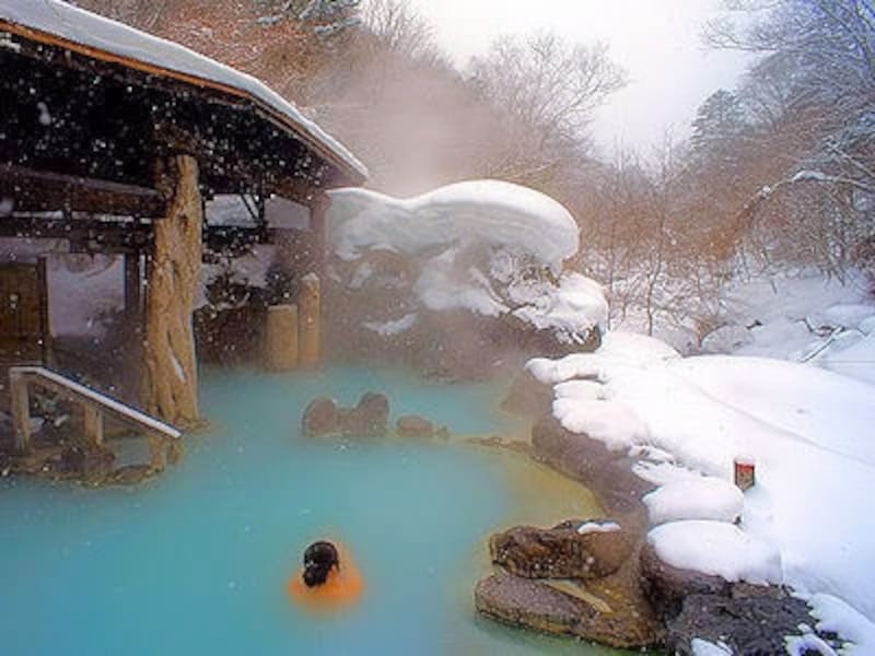 奥鬼怒温泉郷 加仁湯の雪見露天風呂