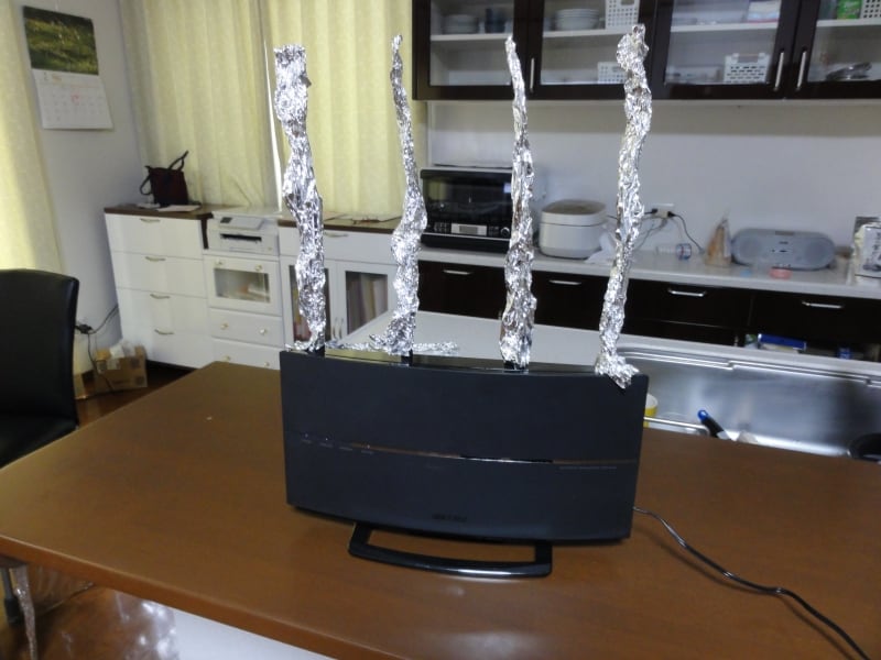 wifi,電波,強くする,Wi-Fi,アルミホイル,wi-fi,Wifi,アンテナ,自作,wi-fiの電波を強くする方法,ルーター,無線LAN,電波強度