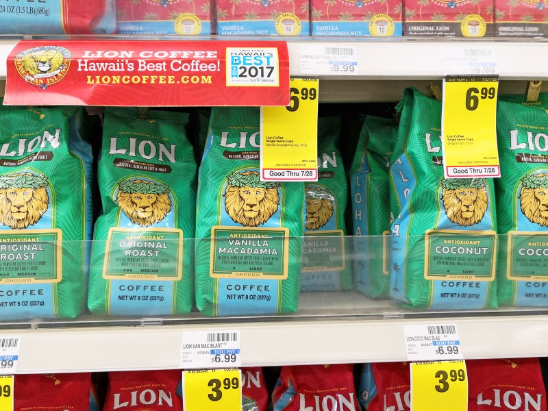 ライオン・コーヒーには、抗酸化物質が入ったアンチオキシダントリッチのフレーバーコーヒー(緑)も