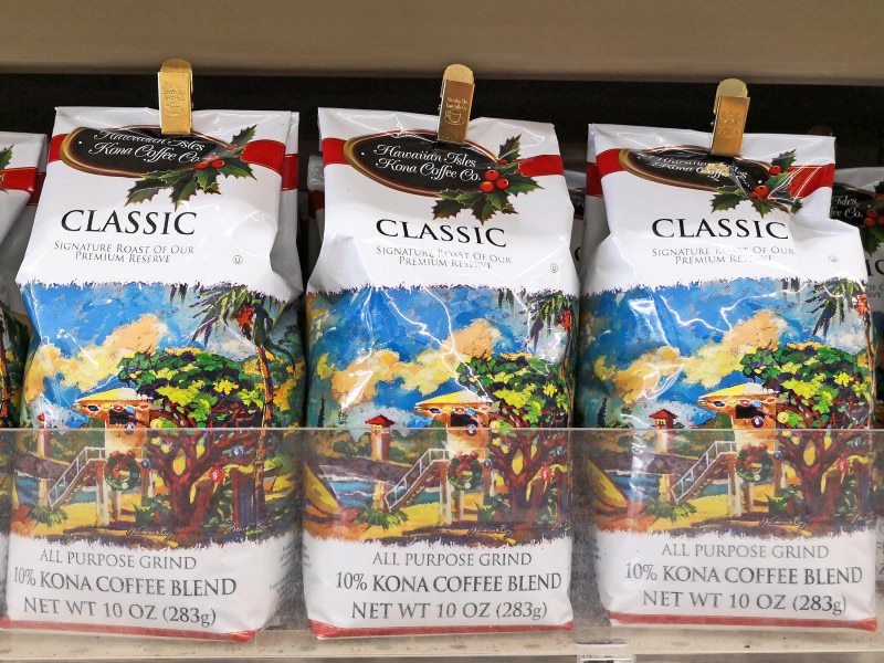 ハワイアン・アイルズのクリスマスパッケージコーヒー。可愛らしさで絶対買い!