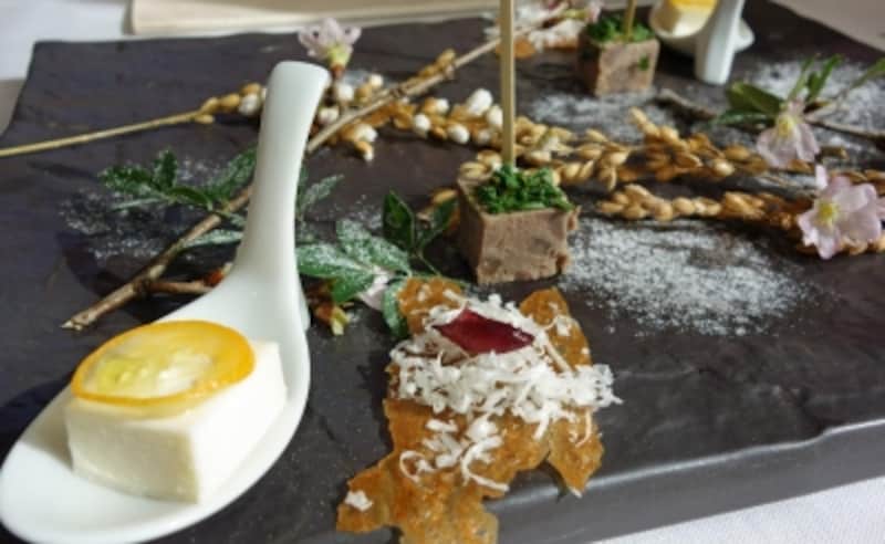 3種類のフィンガーフード