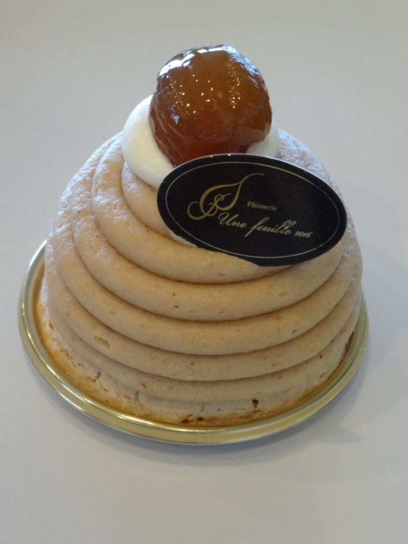 「パティスリー アンフィーユ2016」の「モンブラン」（税別450円）