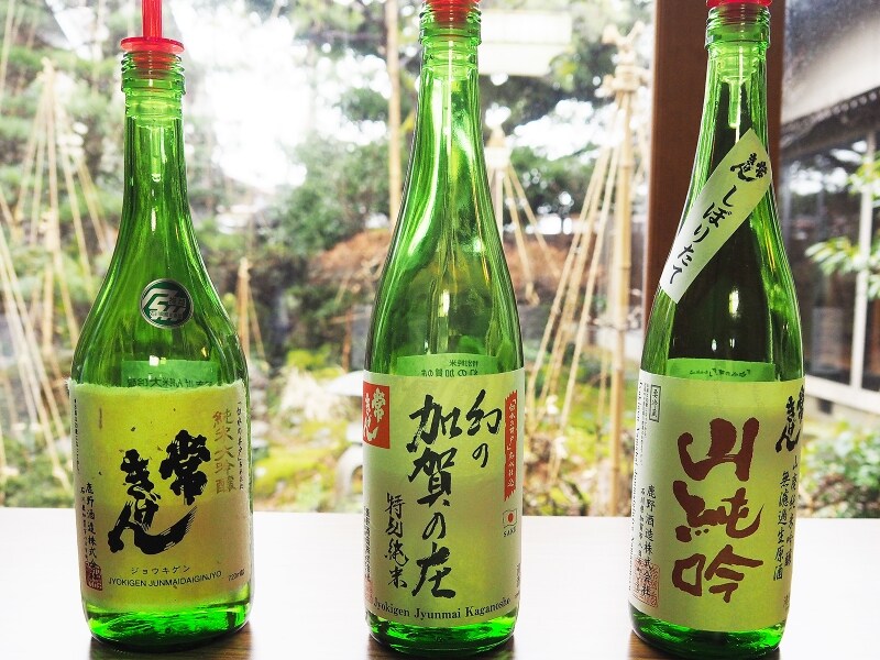 純米大吟醸 常きげん、特別純米 幻の加賀の庄、山廃純米吟醸無濾過生原酒 山廃吟@鹿野酒造