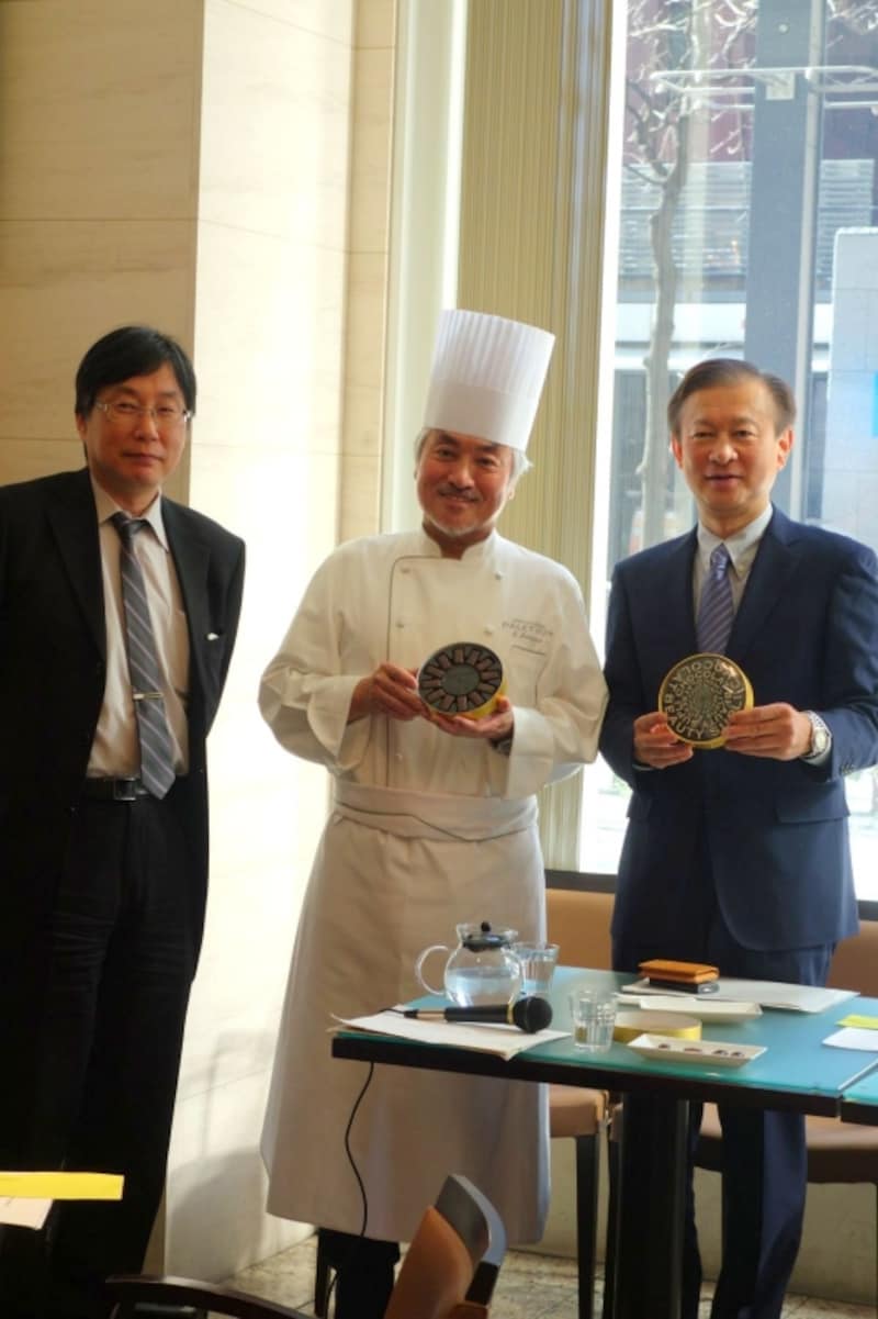 理学博士 藤井健志氏、三枝俊介シェフ、医師 栗原毅氏