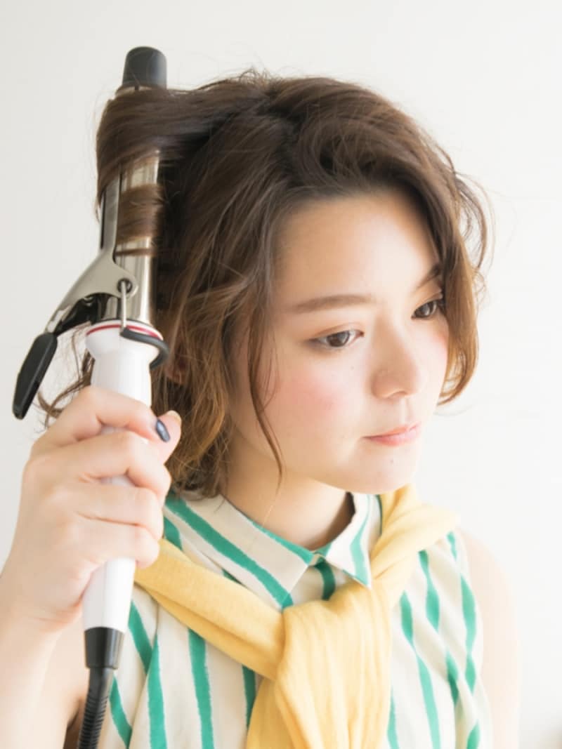 ２６ミリのアイロンを使用