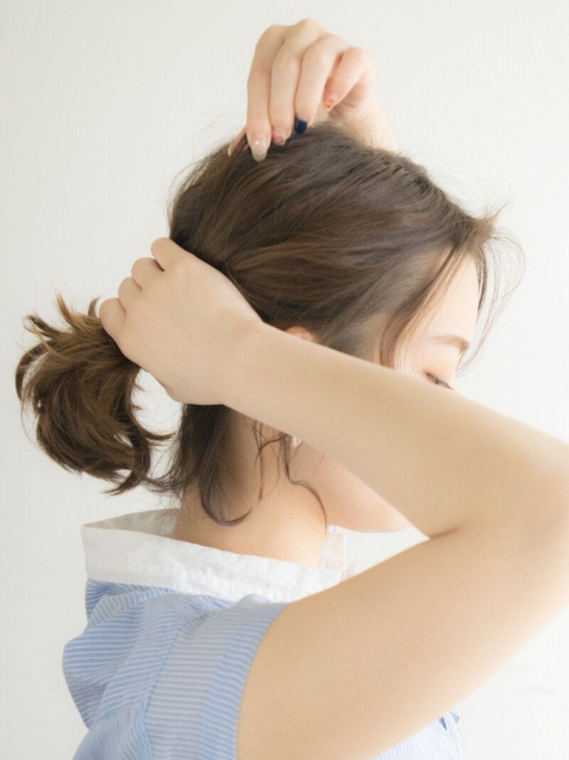 一度に引き出す毛束の量は少しにして下さい