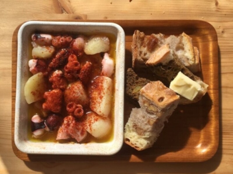 タコとじゃがいものガリシア風のにせもの