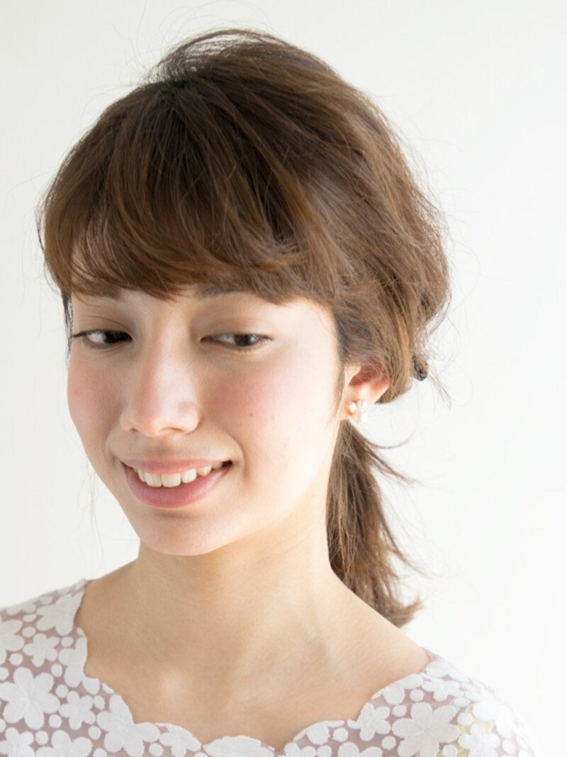 耳をかくしてリラックス感を