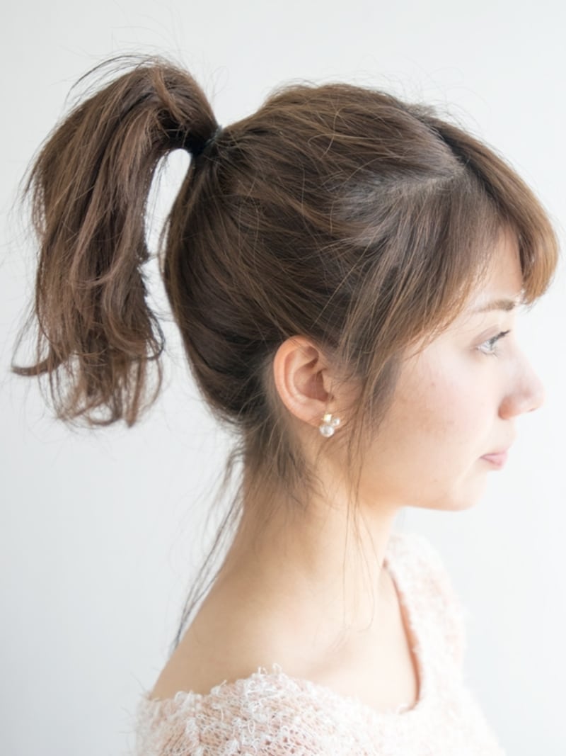 ポニーテールを作る