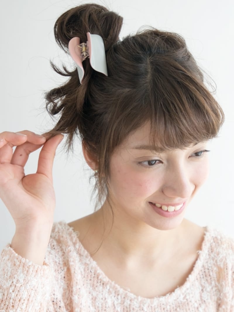 毛先のバランスを整える