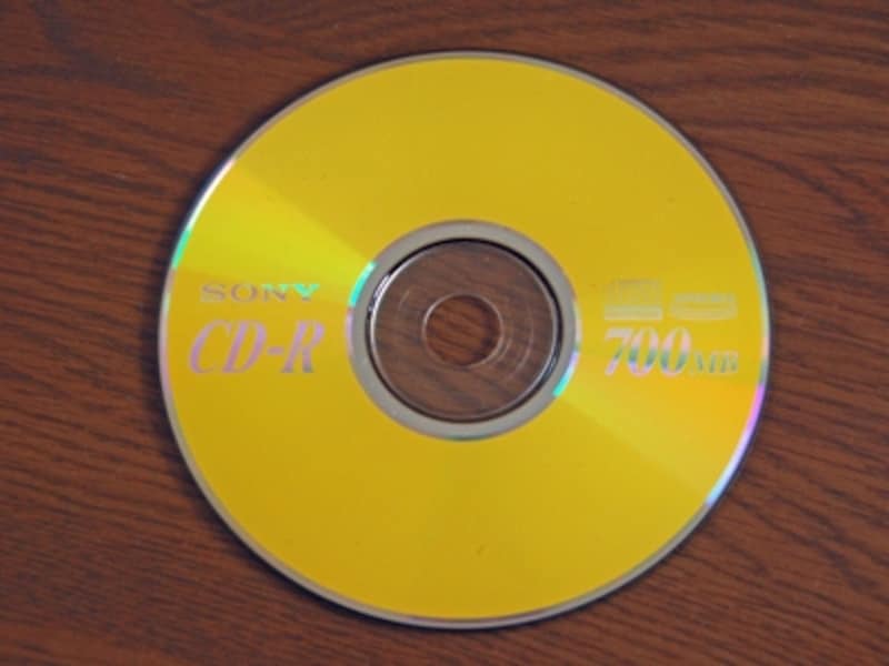 CD-Rはパソコンのメディアの代表例