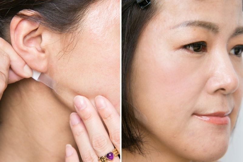 (左)リフトアップが叶う秘密兵器(右)しっかりベースメイクで隠せる!