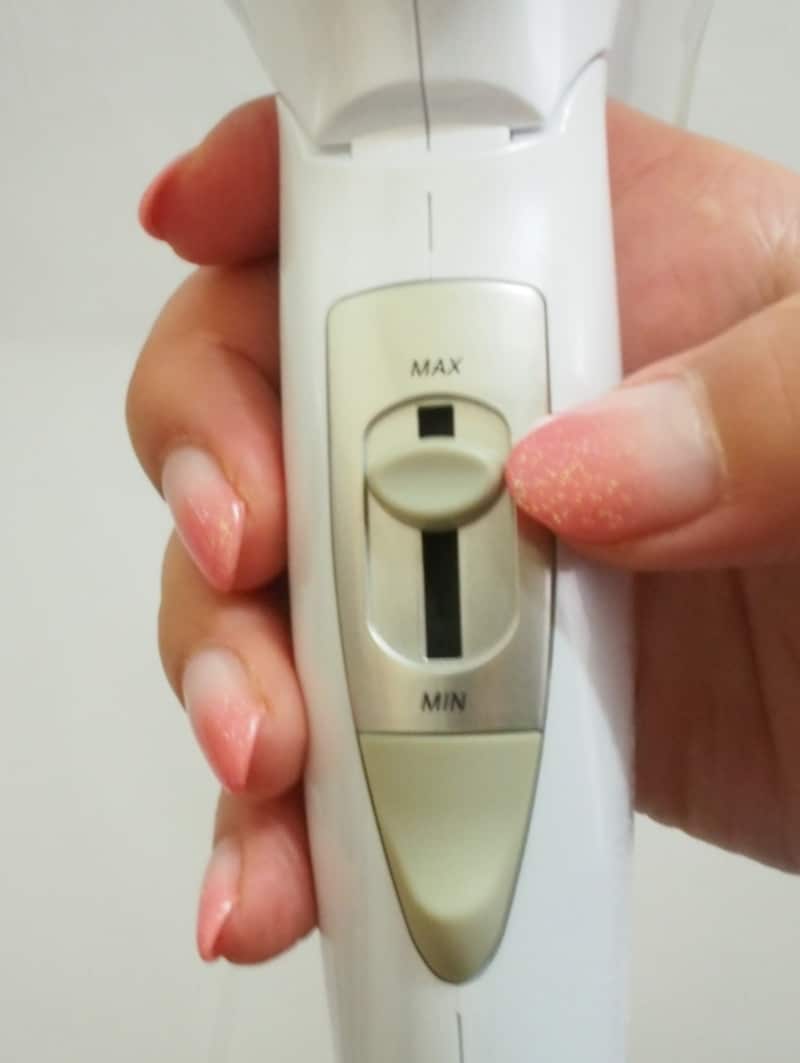 風量を微調整できる風量ボリュームスイッチが便利