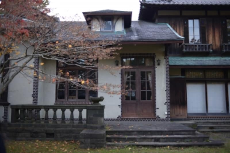 渋沢栄一の住居。和洋折衷のユニークな建物です。公開に向けて準備中。