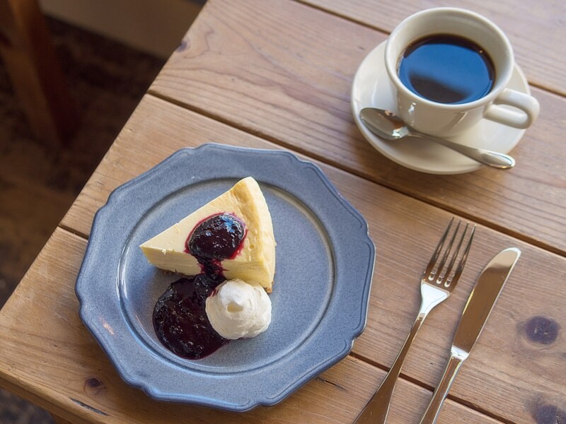 しっとり、濃厚でも重たくないチーズケーキ
