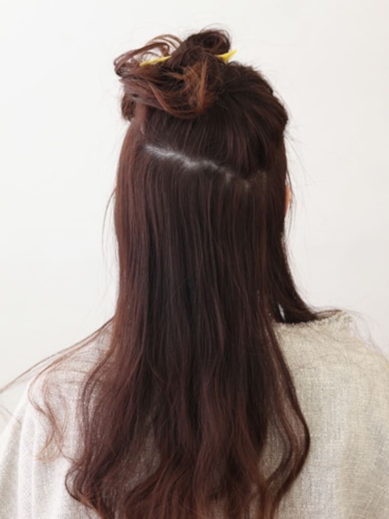 ジグザグにとると仕上がりがナチュラルになる