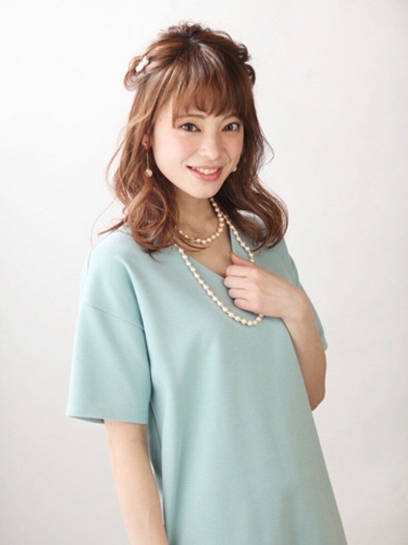 甘すぎないシンプルなワンピース