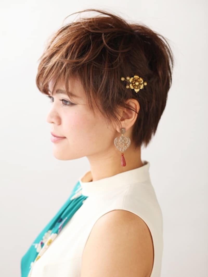 モヒカン風ショートヘアアレンジ